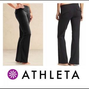 Athleta Fusion Wide Leg Yoga Pants SMALL